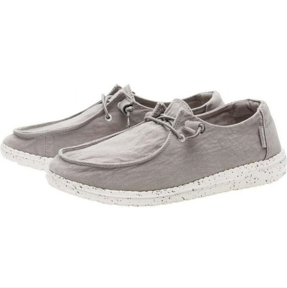 Hey Dude Womens Wendy Grey Loafer Slip on shoes sz 9